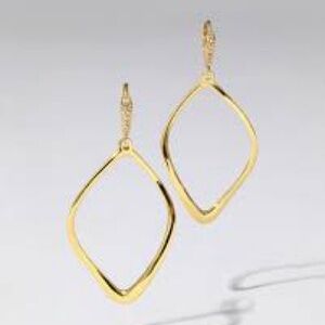 Alexis Bittar Sculpted Aura Teardrop Hoop Earrings